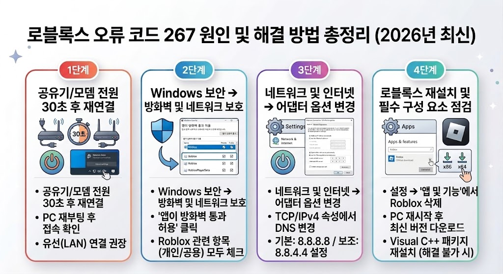 로블록스 오류 코드 267